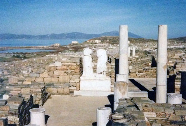 The isle of Delos - covered in archaeology