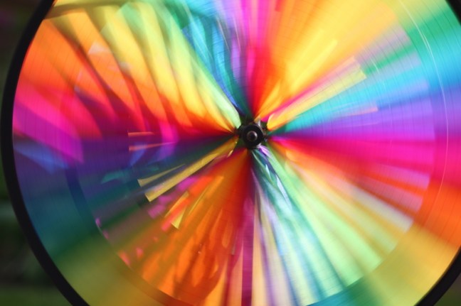 Colorful wind wheel