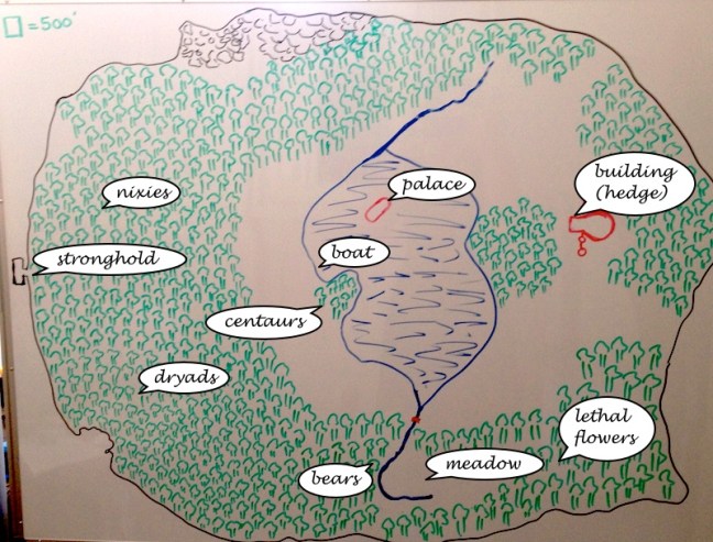 Map of the cursed crater